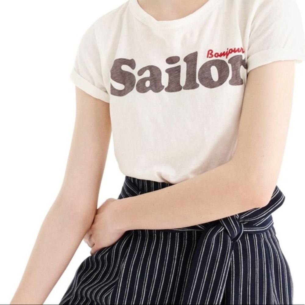J CREW BONJOUR SAILOR TEE
